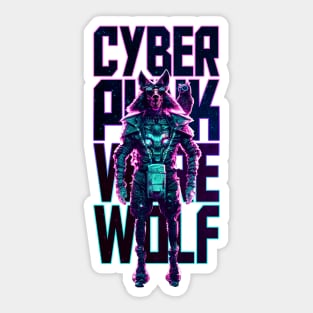 Cyberpunk Werewolf Sticker